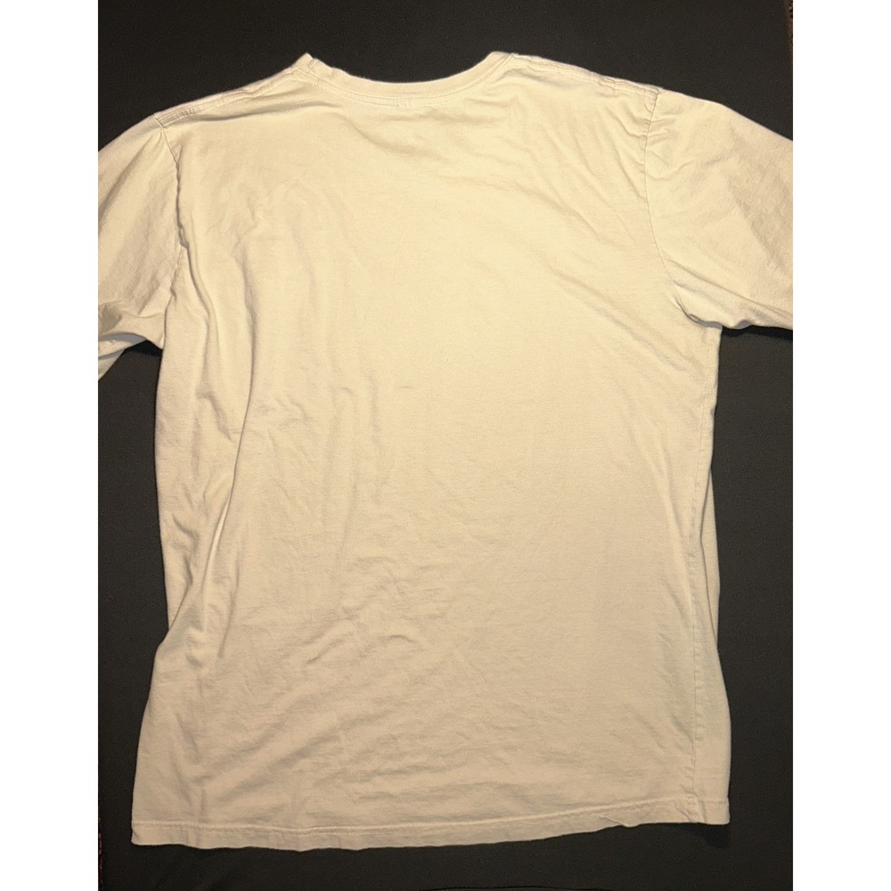 MTV Vintage Style Graffiti Graphic T-Shirt Mens 2XL Beige Streetwear Music Pop - Picture 7 of 8